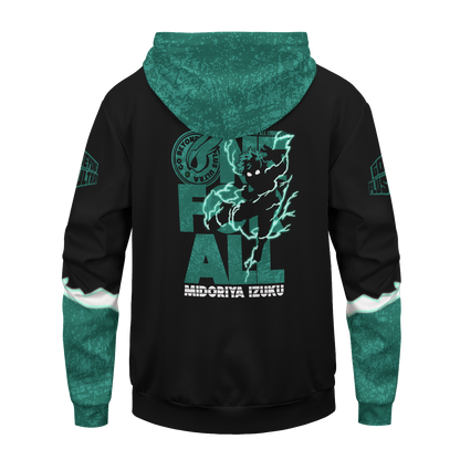  My Hero Academia Hoodie Boku No Hero Academia Apparel Izuku Midoriya Green Black Hoodie Adult Full Print