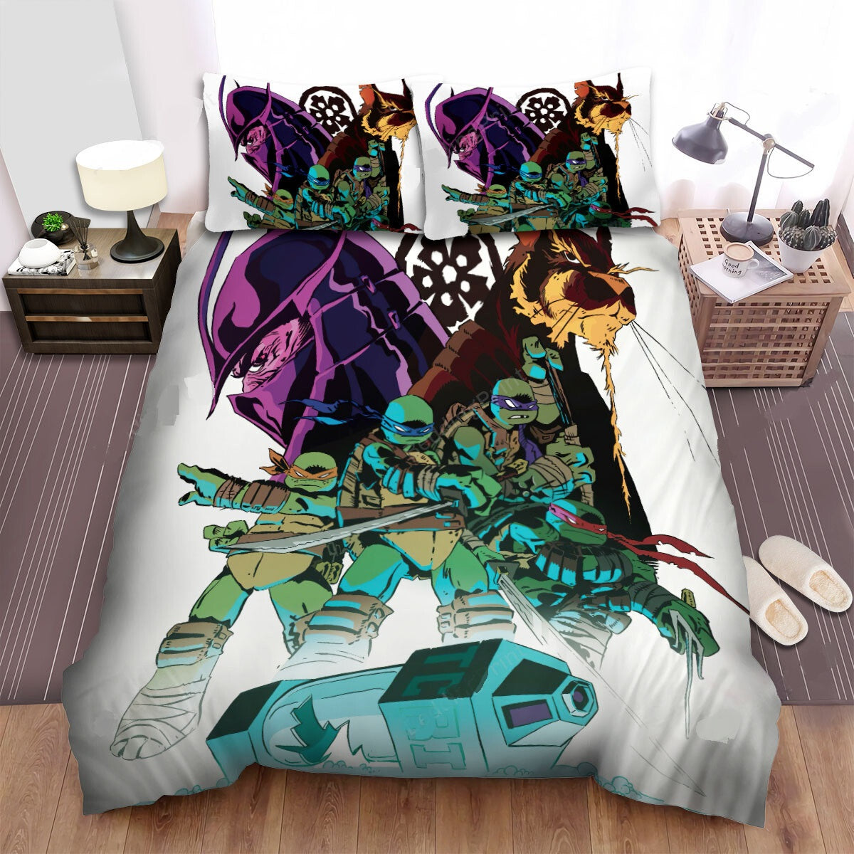 TMNT Bedding Set Rise Of The Ninja Turtles All Characters Duvet Covers Colorful Unique Gift