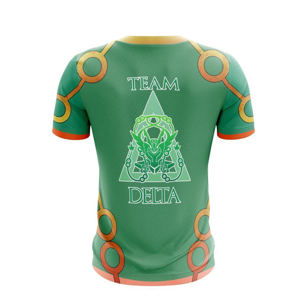 PKM T-shirt Rayquaza Team Delta Pokemon Go T-shirt Green Unisex