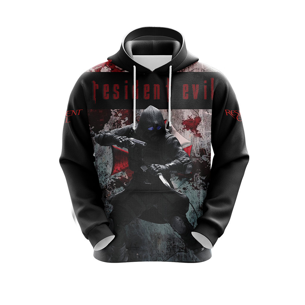 Resident Evil Hoodie Resident Evil Raccoon City Villain Hoodie Black Unisex