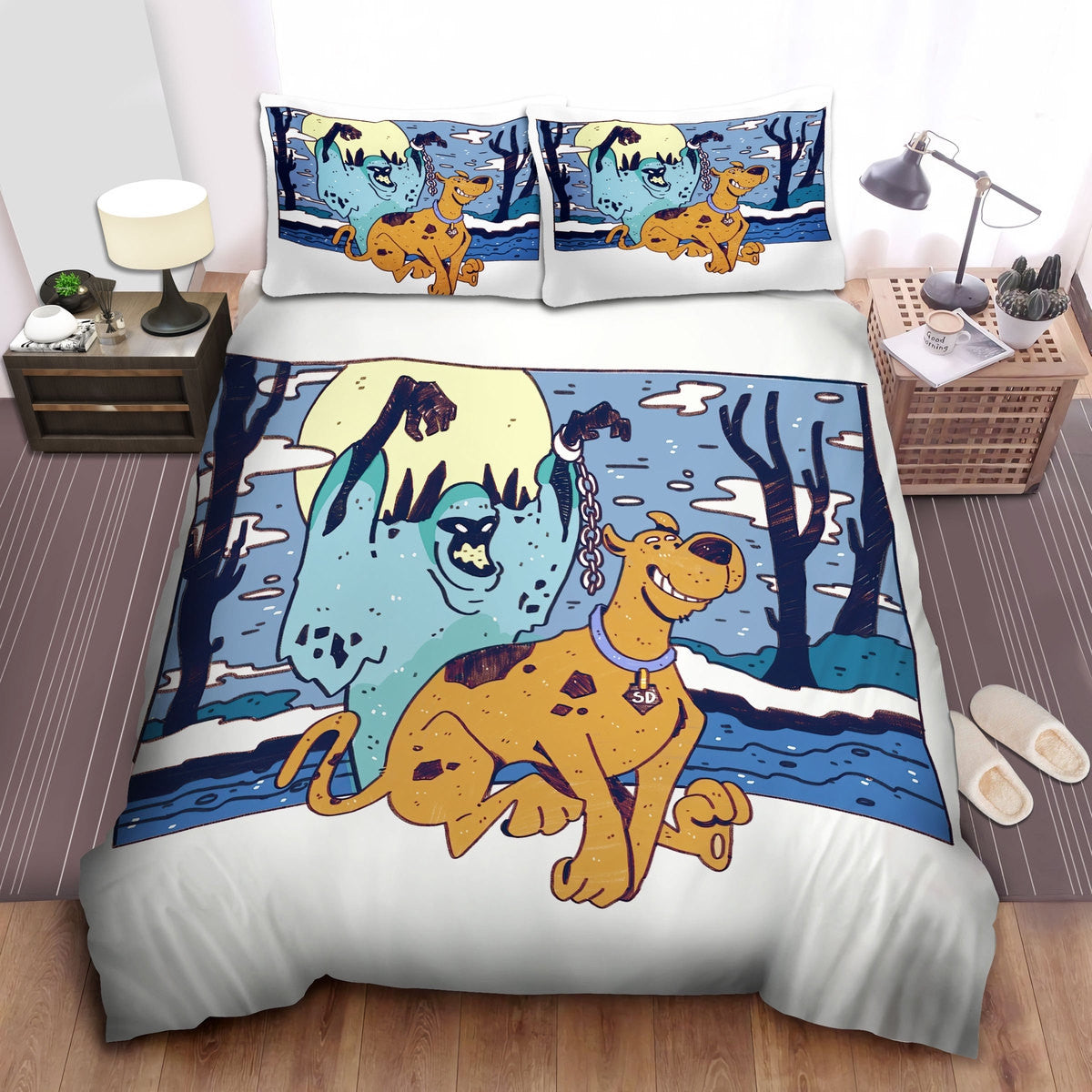 Scooby Doo Bedding Set Scooby Doo Chained Hand Ghost Chasing Duvet Cov ...