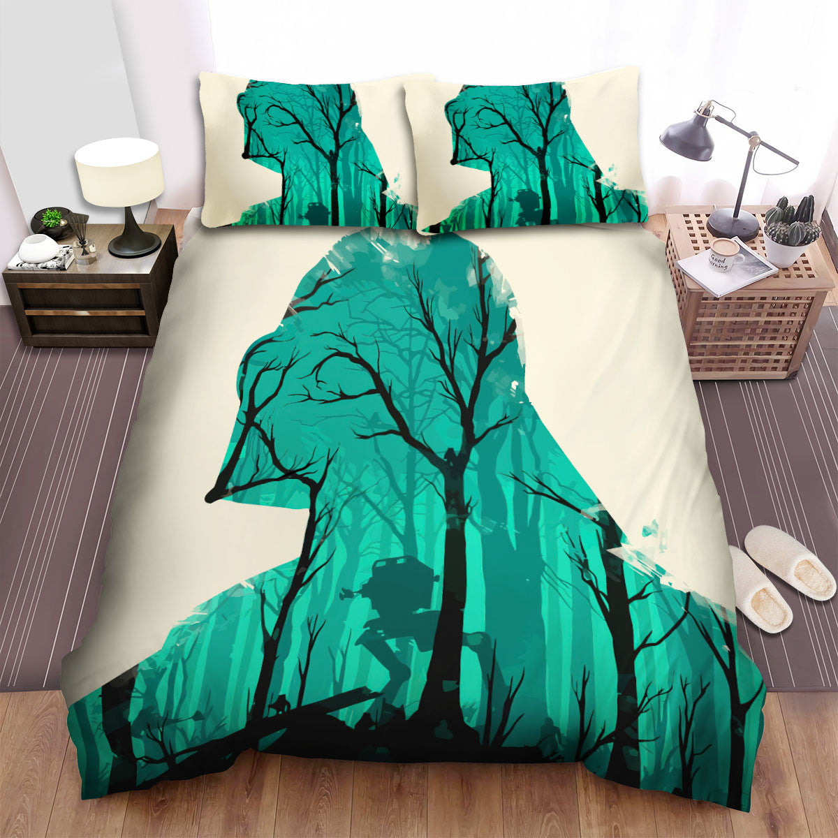 SW Bedding Set Return Of The Jedi Art Duvet Covers Blue White Unique Gift