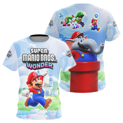 Mario Hoodie Super Mario Bros Wonder T-shirt Colorful Unisex