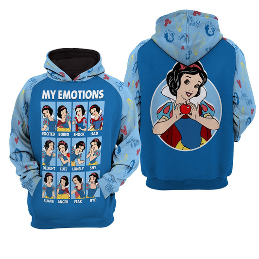 Snow White Hoodie Snow White My Emotions Hoodie Blue Unisex