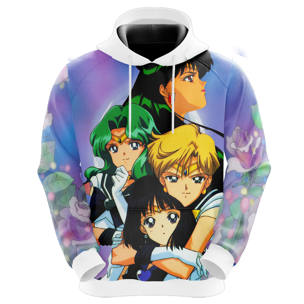 Sailor Moon Hoodie All Salors Characters Graphic Hoodie Colorful Unisex