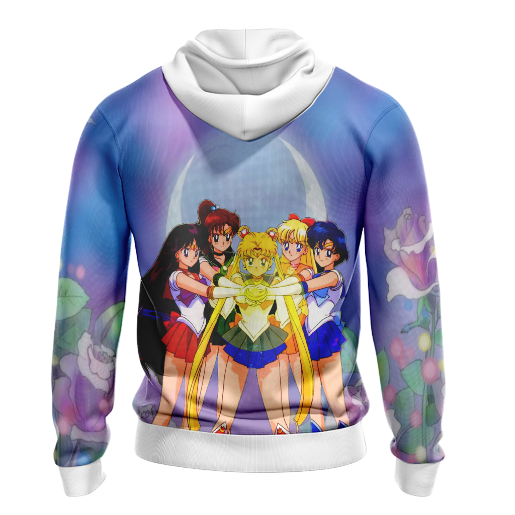 Sailor Moon Hoodie All Salors Characters Graphic Hoodie Colorful Unisex