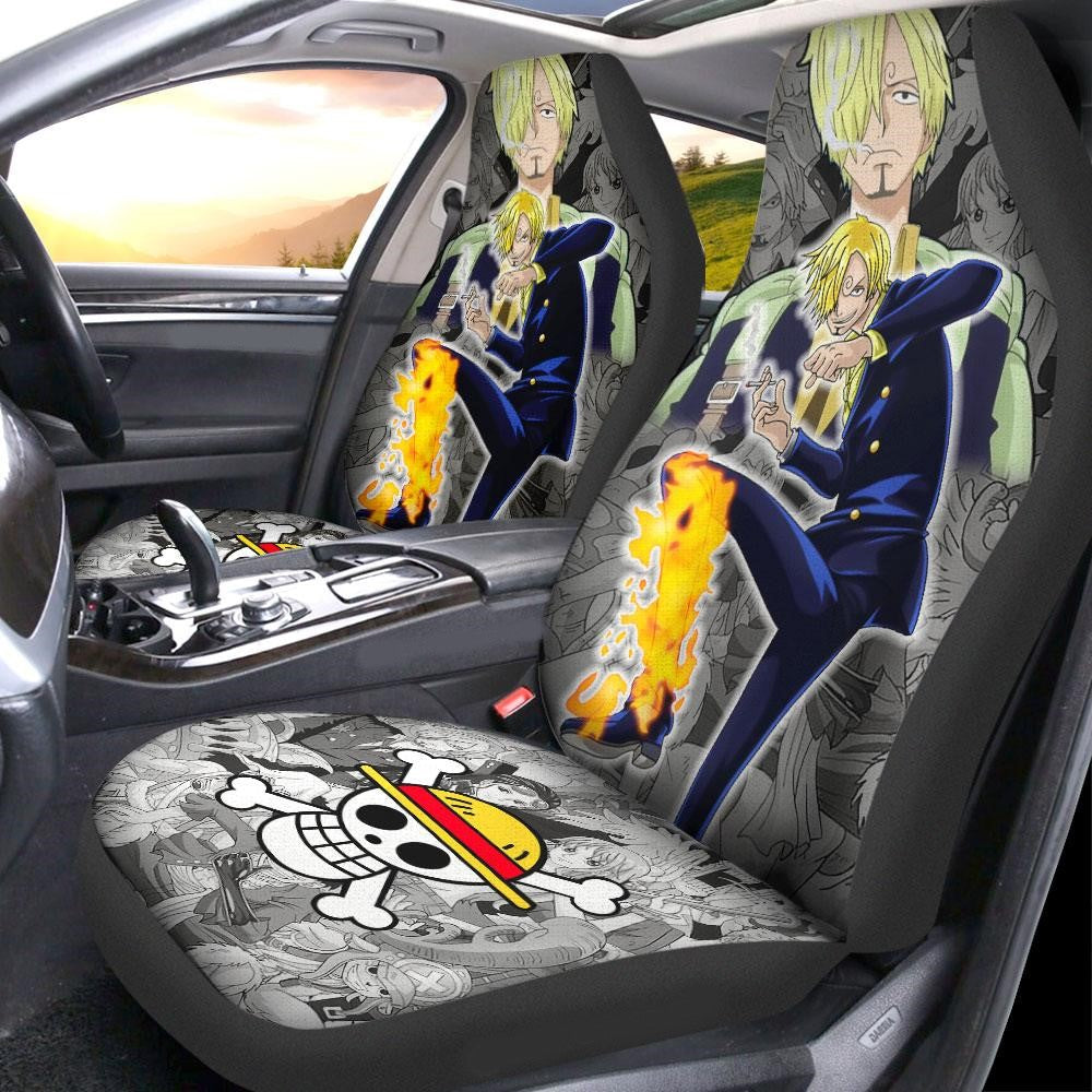 One Piece Car Seat Covers Sanji Graphic One Piece Seat Covers