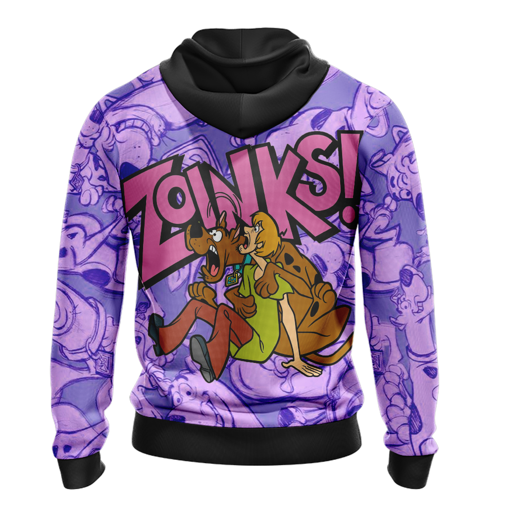 Scooby Doo Hoodie Scooby Doo And Friends Zoink Hoodie Purple Unisex