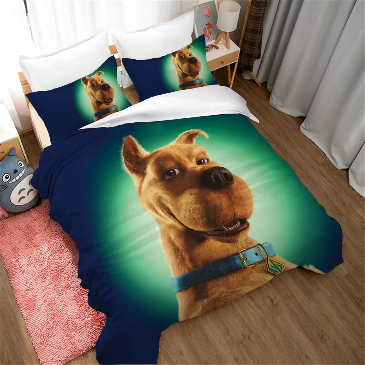 Scooby Doo Bedding Set Scobby Doo 3d Graphic Duvet Covers Green Unique Gift