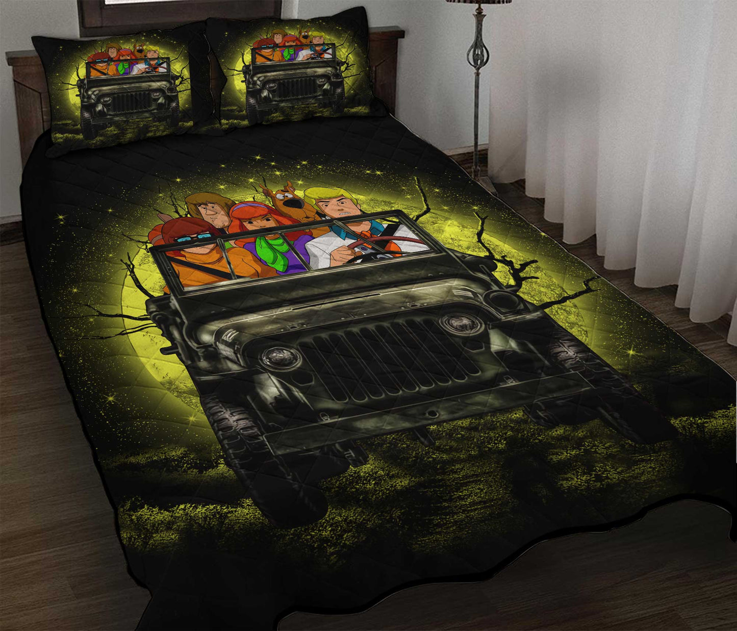 Scooby Doo Bedding Set Scooby Doo And Friends Halloween Moon Duvet Covers Black Unique Gift