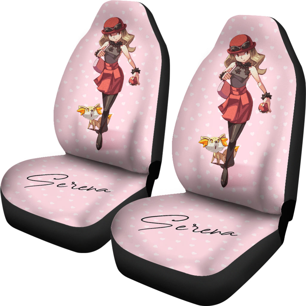 PKM Car Seat Covers Serena With PKM Fennekin Seat Covers Pink