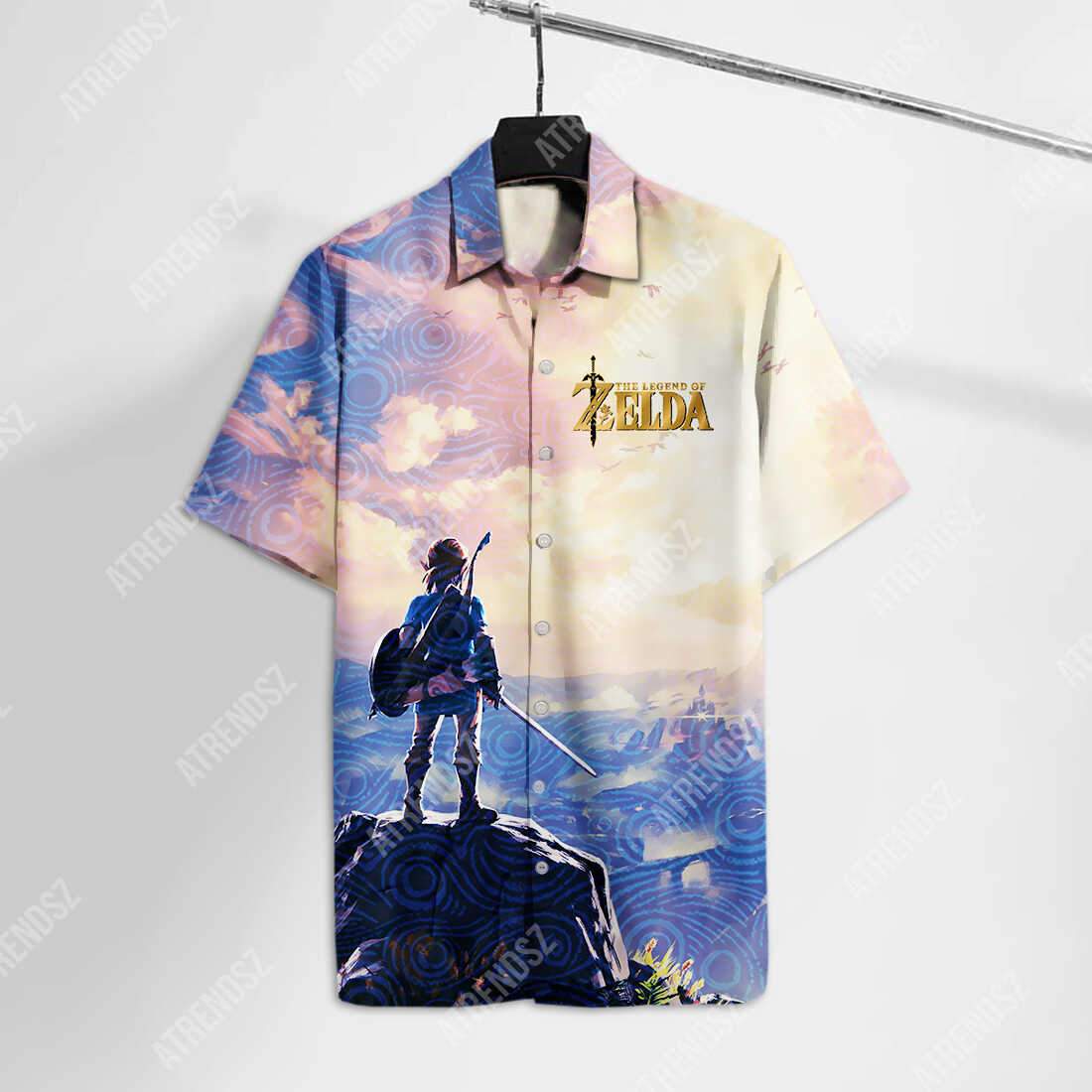 Unifinz Legend Of Zelda Hawaiian Shirt Breath Of The Wild Link Hawaii Shirt Legend Of Zelda Aloha Shirt 2022