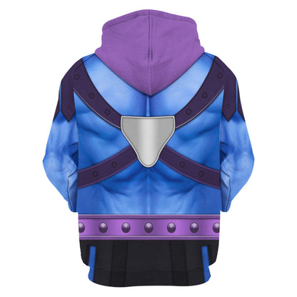 He-Man And The Masters Of The Universe Hoodie Master Of The Universe Skeletor Figure Custome T-shirt Blue Purple Unisex