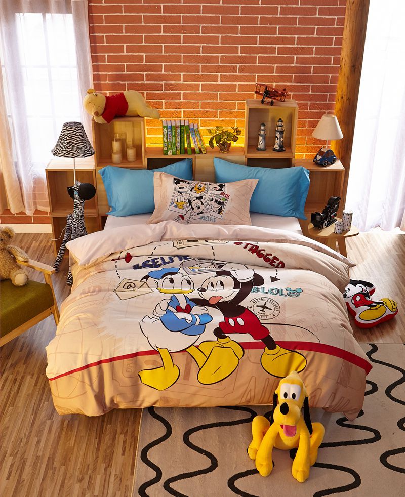 DN Bedding Set MM And Donald Duck Best Friend Duvet Covers White Unique Gift