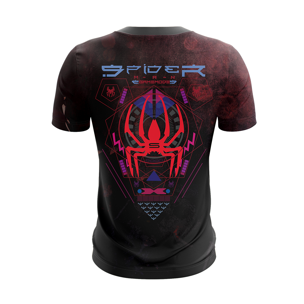 Spiderman T-shirt MV Spiderman Game Mode T-shirt Black Unisex