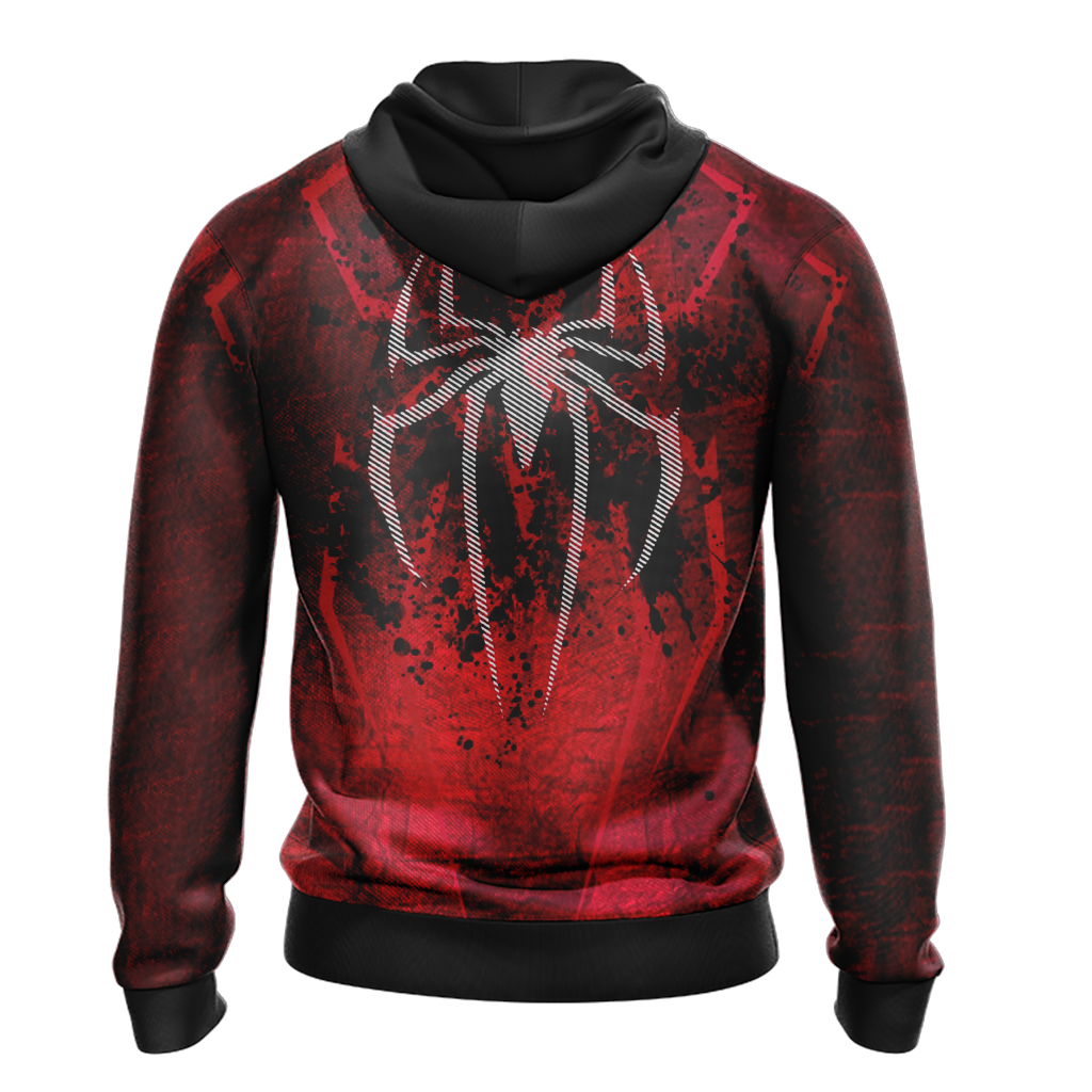 Spiderman Hoodie MV Spiderman Symbol Graphic Hoodie Red Unisex