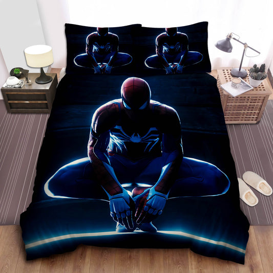 Spiderman Bedding Set MV Spiderman In Advanced Suit Duvet Covers Blue Unique Gift