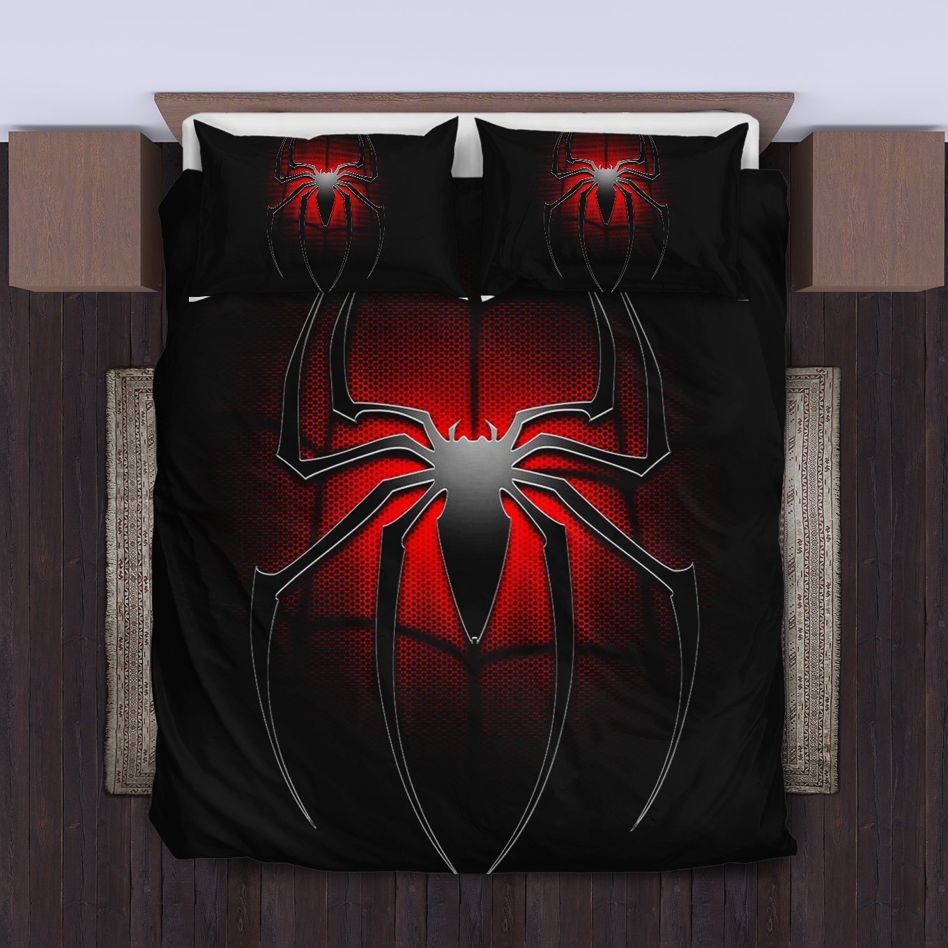 Spiderman Bedding Set MV Spiderman Dark Suit Duvet Covers Red Black Unique Gift