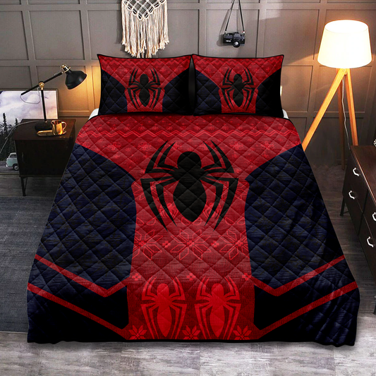 Spiderman Bedding Set MV Spiderman Christmas Pattern Duvet Covers Red Blue Unique Gift