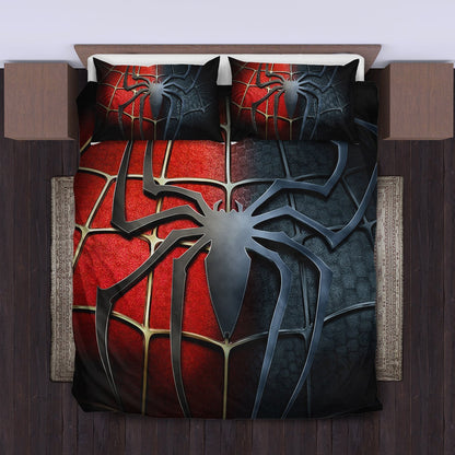 Spiderman Bedding Set MV Spiderman Venom Half Side Duvet Covers Black Red Unique Gift