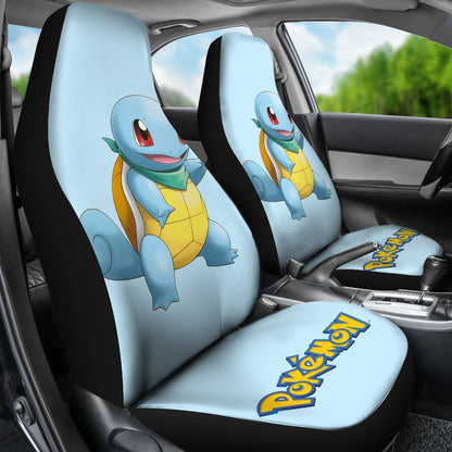 PKM Car Seat Covers PKM Squirtle Cute Graphic Seat Covers Blue