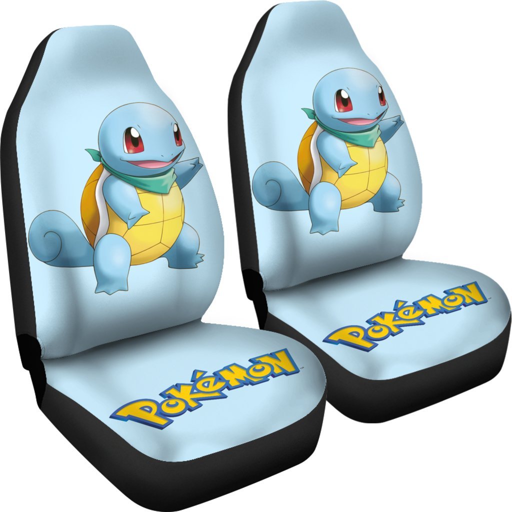 PKM Car Seat Covers PKM Squirtle Cute Graphic Seat Covers Blue