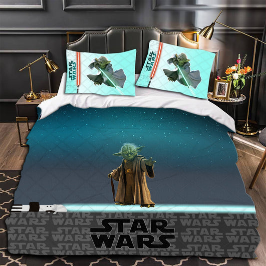 SW Bedding Set SW Yoda Night Sky Duvet Covers Blue Unique Gift