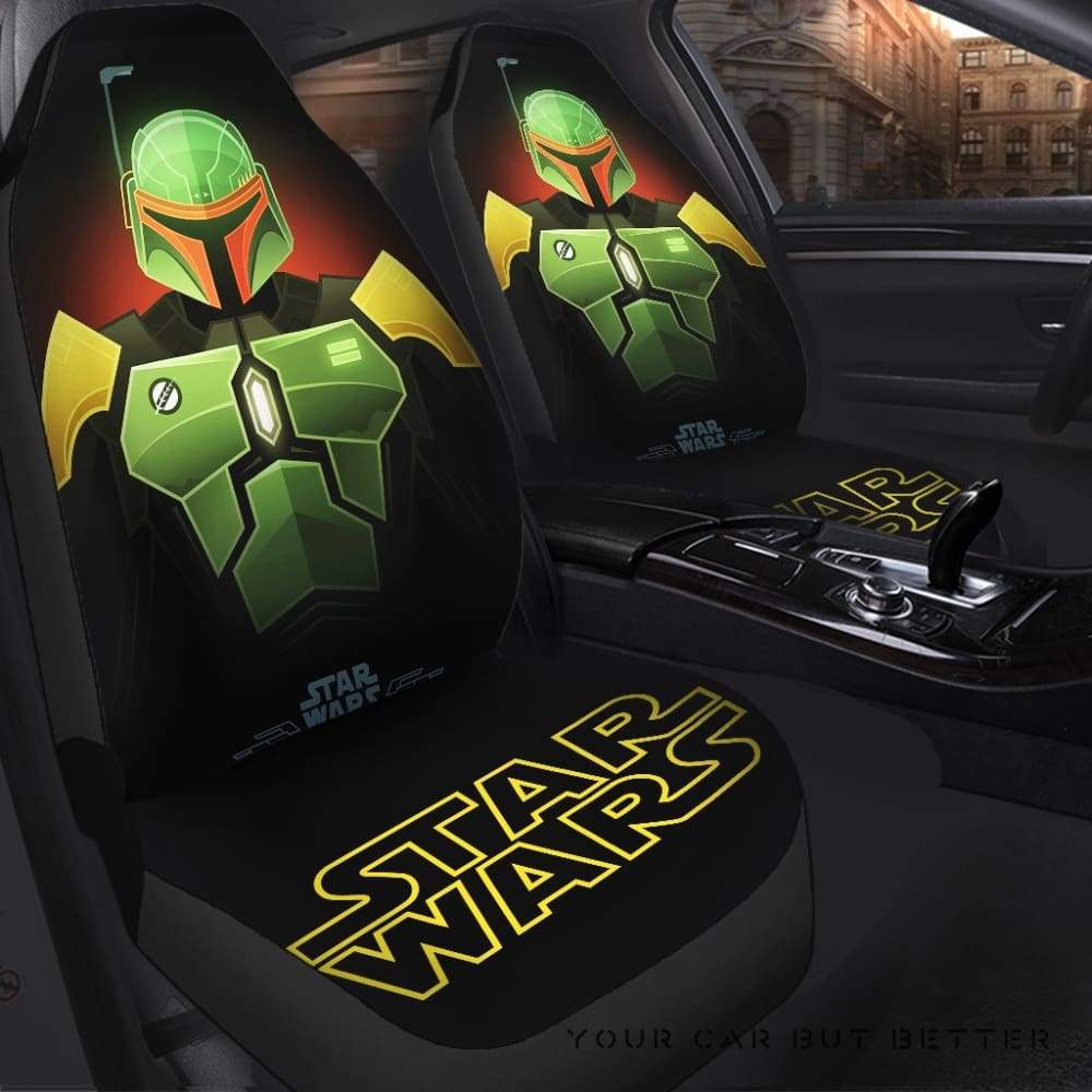 SW Car Seat Covers SW Boba Fett Graphic Seat Covers