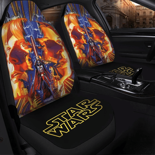 SW Car Seat Covers SW Movie Poster Vintage Seat Covers