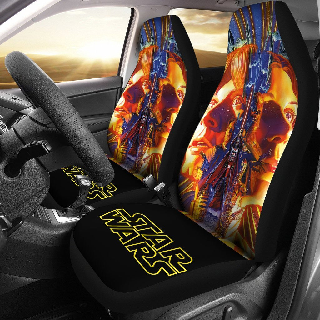 SW Car Seat Covers SW Movie Poster Vintage Seat Covers