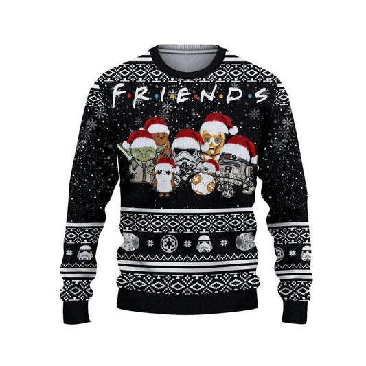 SW Sweatshirt SW Characters And Friends Sweatshirt Black Unisex