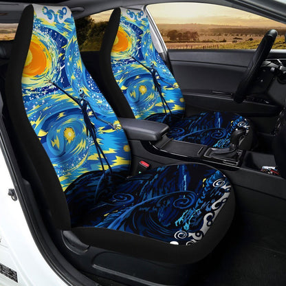 TNBC Car Seat Covers Starry Night Jack Skellington Seat Covers