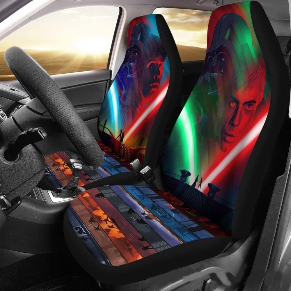 SW Car Seat Covers SW Fighting Scene Poster Seat Covers