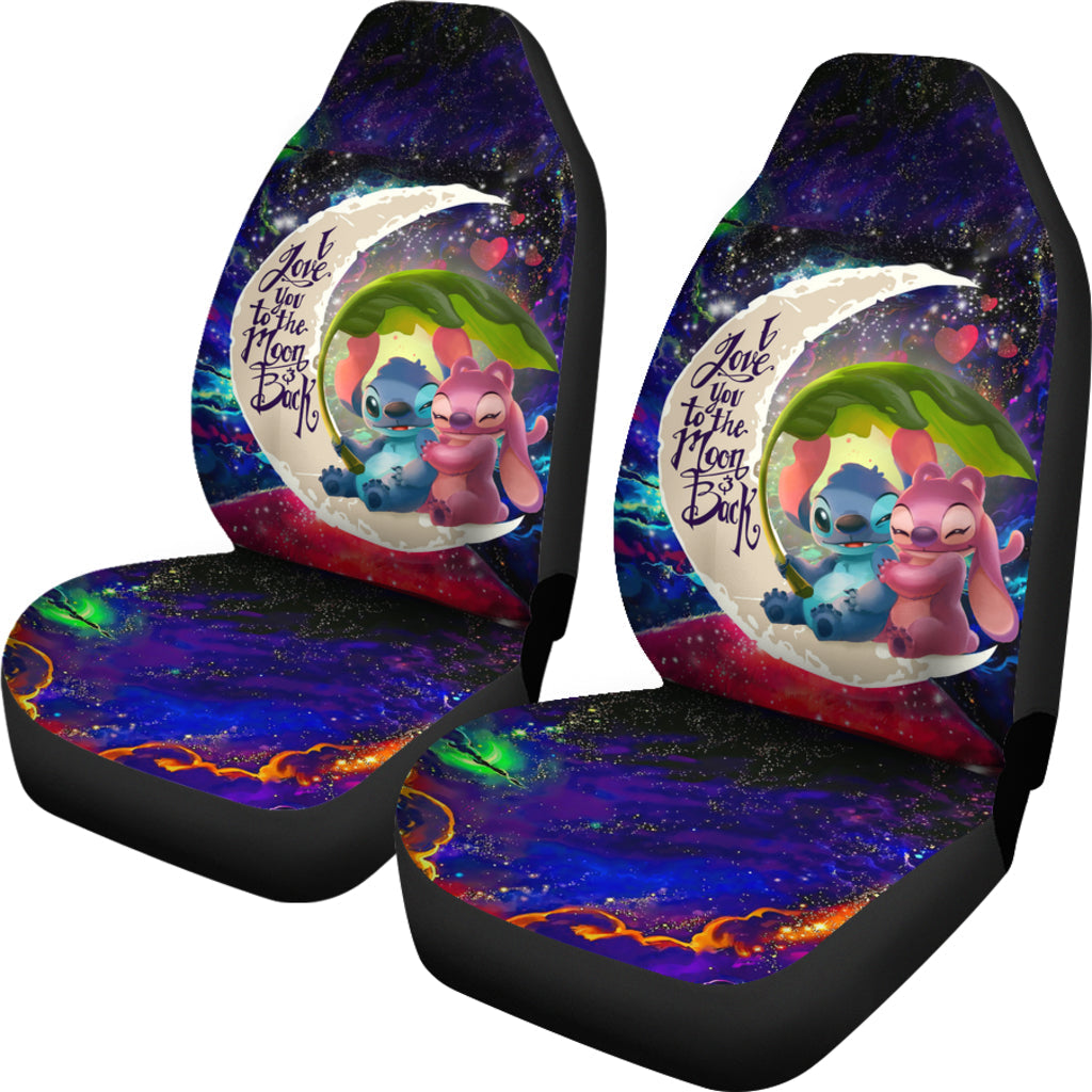 Stitch Car Seat Covers Stitch Angel Love You To The Moon Seat Covers