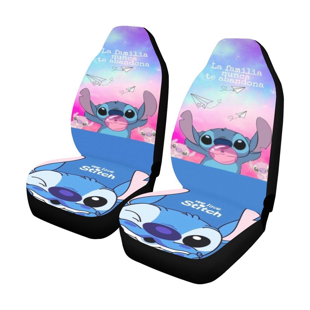 Stitch Car Seat Covers Stitch Blowing Bubble Seat Covers