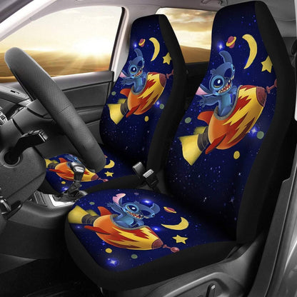 Stitch Car Seat Covers Stitch Space Rocket Seat Covers