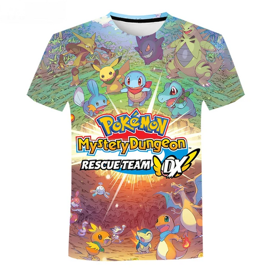 PKM T-shirt PKM Mystery Dungoen Rescue Team T-shirt Colorful Unisex