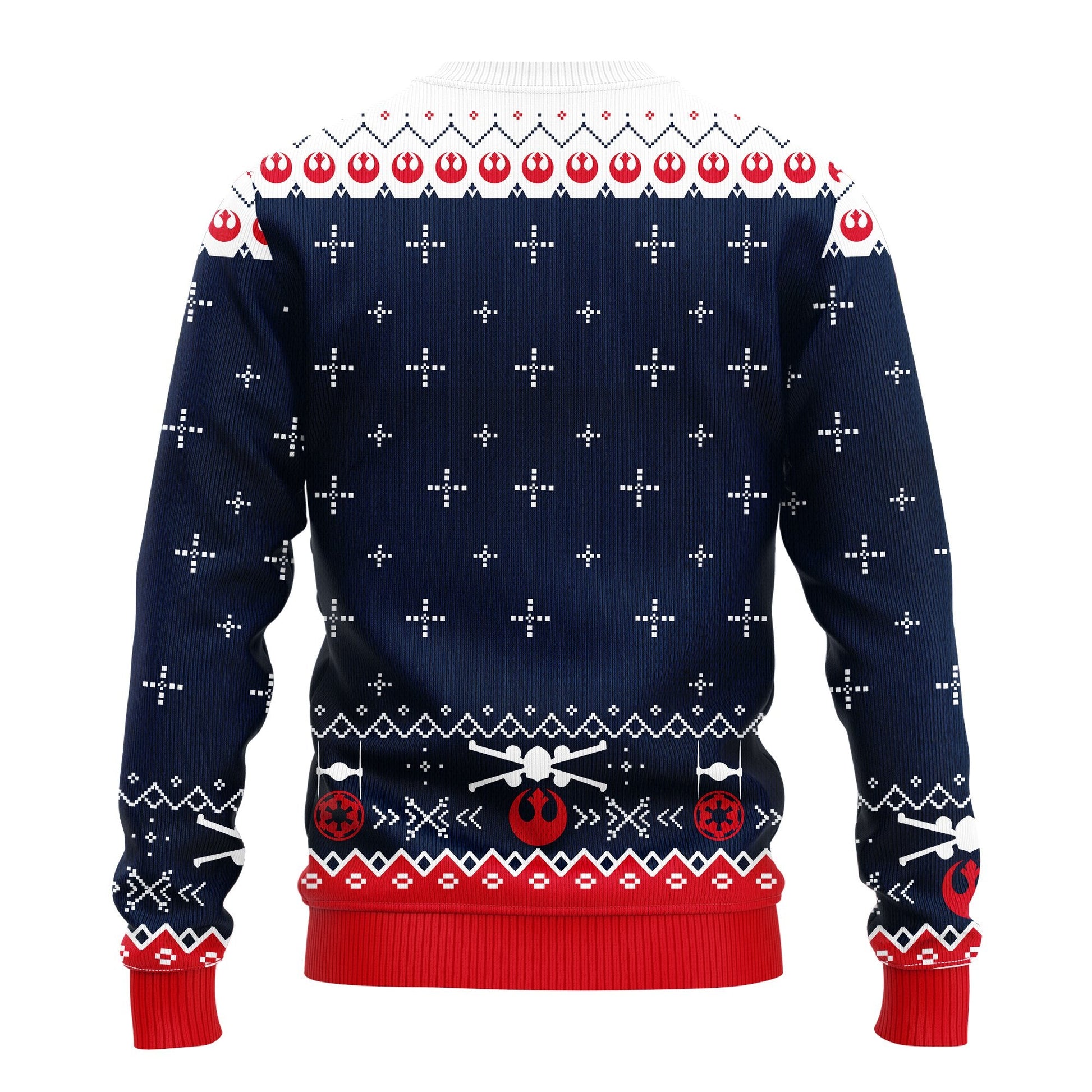 SW Christmas Sweater SW Fight Ship Blue White Ugly Sweater