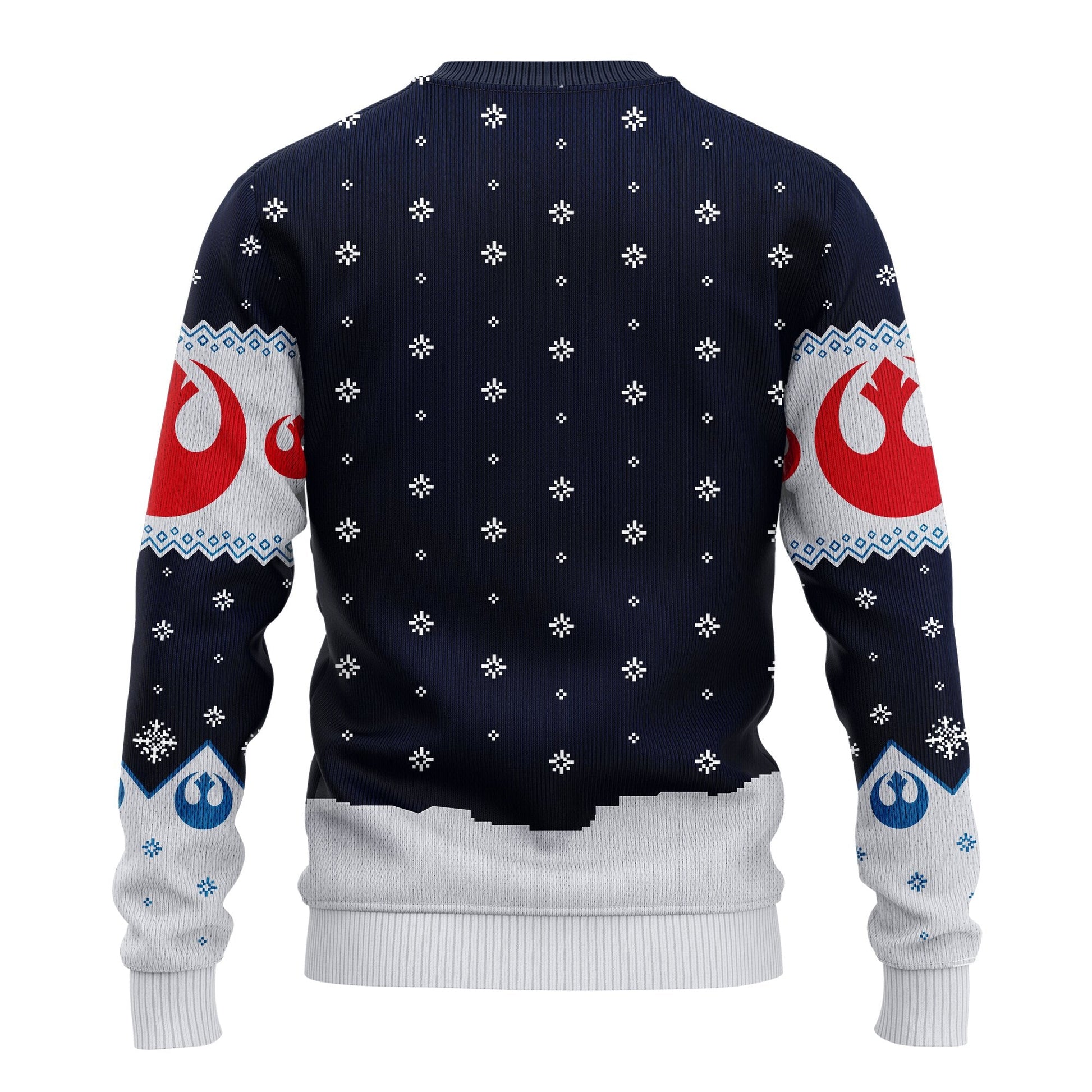 SW Christmas Sweater All I Want For Christmas Is R2 Blue White Ugly Sweater