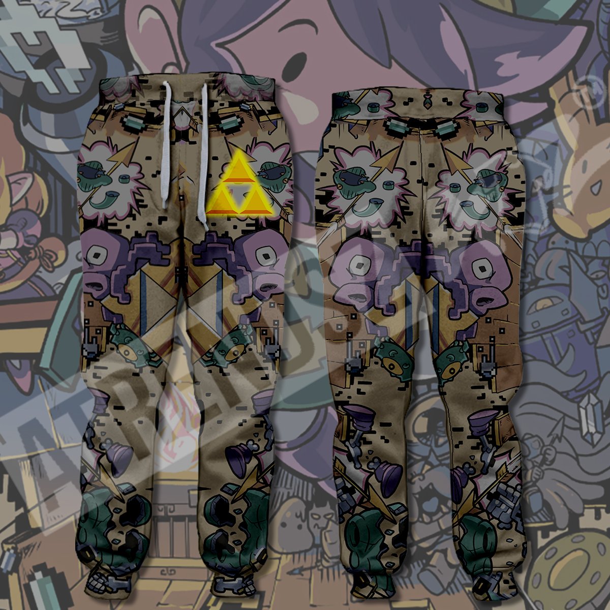 Unifinz Legend Of Zelda Pants Fighting Monster Triforce Jogger Legend Of Zelda Jogger 2022