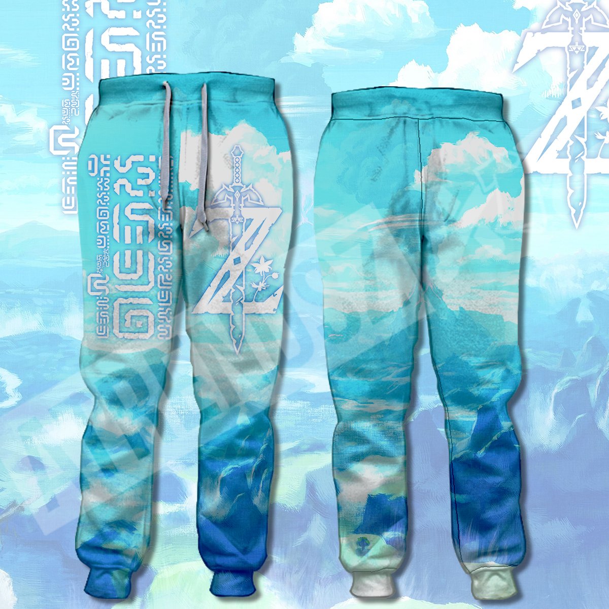 Unifinz Legend Of Zelda Jogger Sheikah Ancient Language Sweatpants Z Logo Jogger Legend Of Zelda Pants 2022