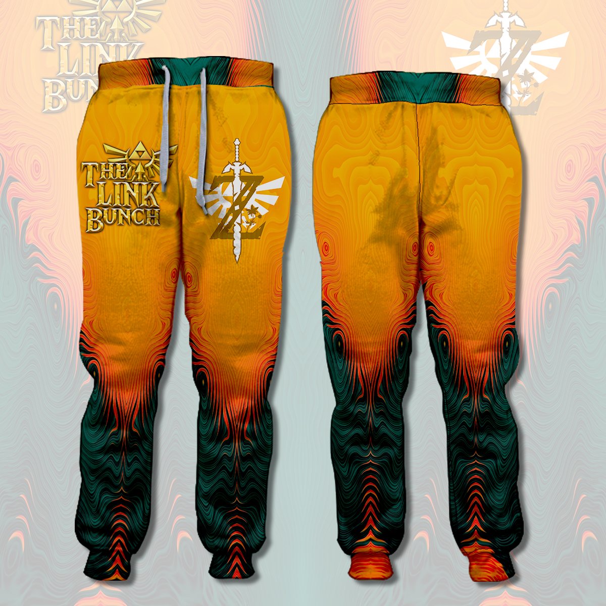Unifinz Legend Of Zelda Jogger The Link Bunch Z Logo Orange Pants Legend Of Zelda Pants 2022