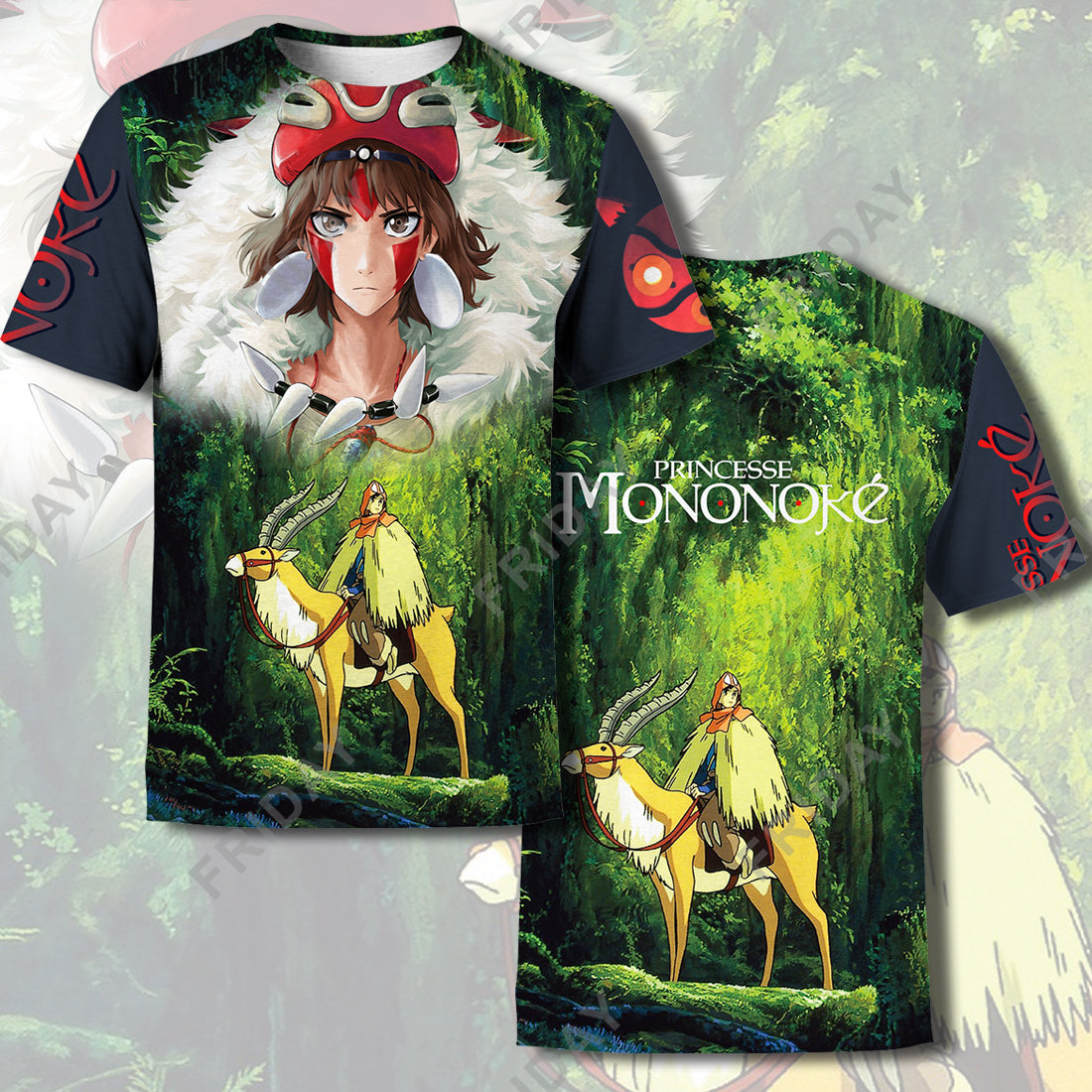 Unifinz Ghibli T-shirt Princess Mononoke Wolf Girl Hoodie Amazing High Quality Ghibli Hoodie Sweater Tank 2026