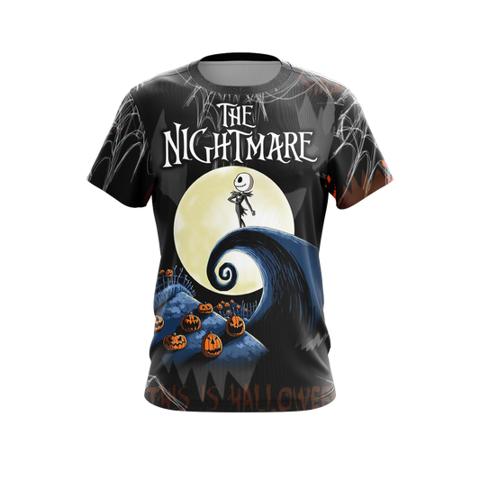  Nightmare Before Christmas T-shirt The Nightmare 1993 This Is Halloween Black Shirt Full Size Unisex