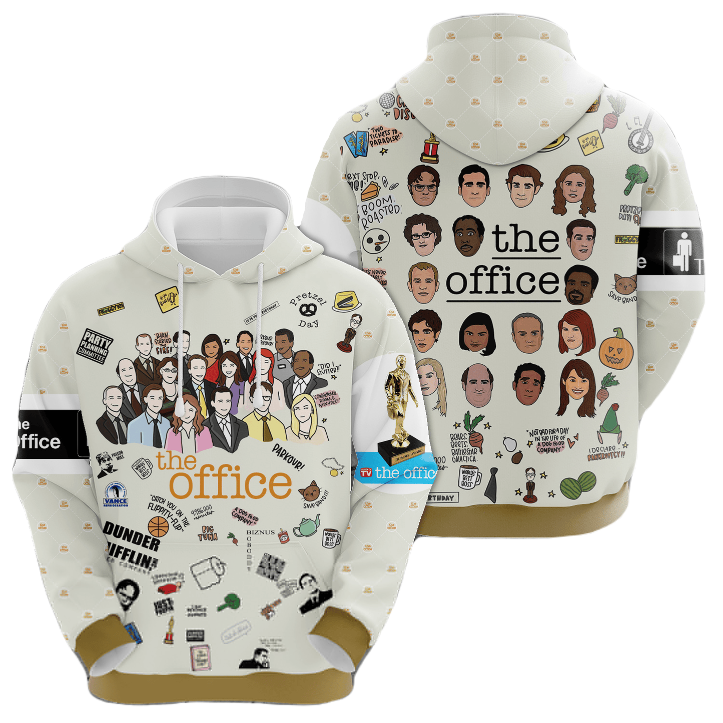 The Office Hoodie The Office Characters And Items Hoodie Colorful Unisex