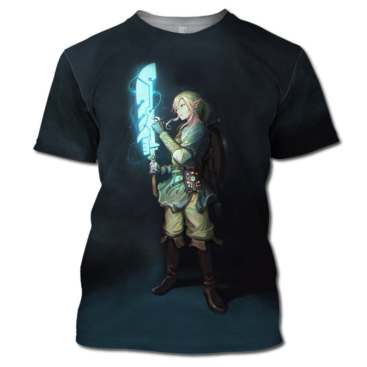 Unifinz Legend Of Zelda Shirt Link Lighting Sword Black T-shirt Legend Of Zelda Hoodie 2022