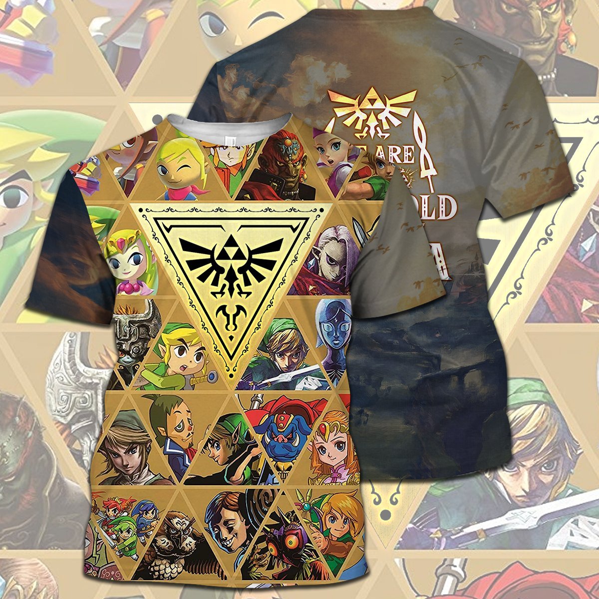 Unifinz Legend Of Zelda Shirt LOZ Characters We Are Never Too Old For Zelda T-shirt Legend Of Zelda Hoodie 2022