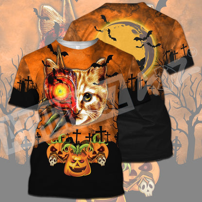 Unifinz Legend Of Zelda Cat Shirt Cat With Majora's Mask Halloween Pumpkin T-shirt Legend Of Zelda Hoodie 2022