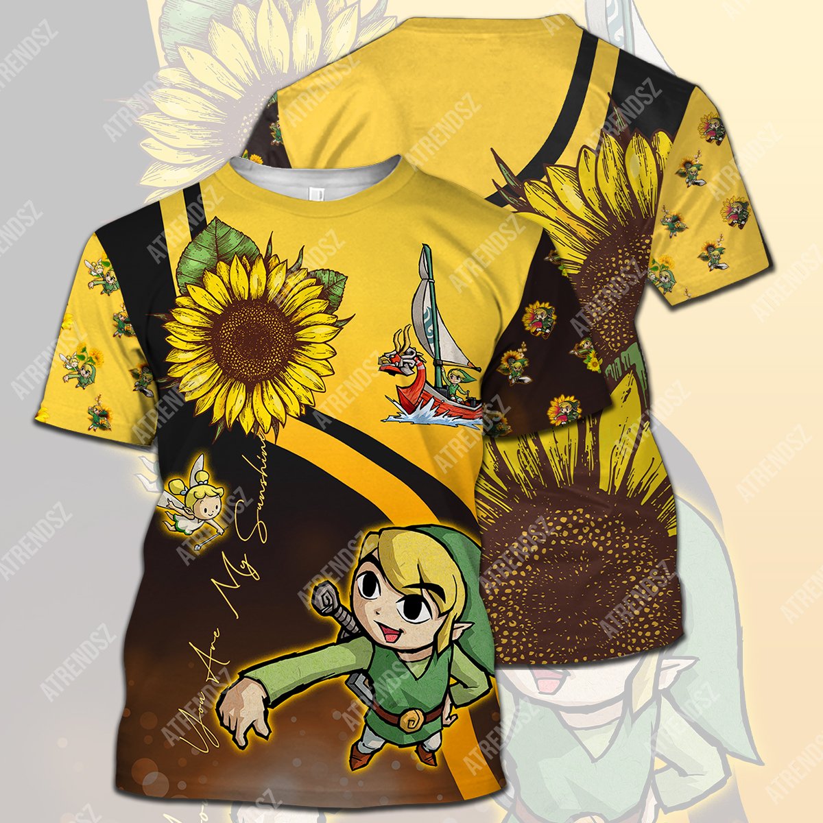 Unifinz Legend Of Zelda Sunflower Shirt Link The King Of Red Lions Sunflower T-shirt Legend Of Zelda Hoodie 2022