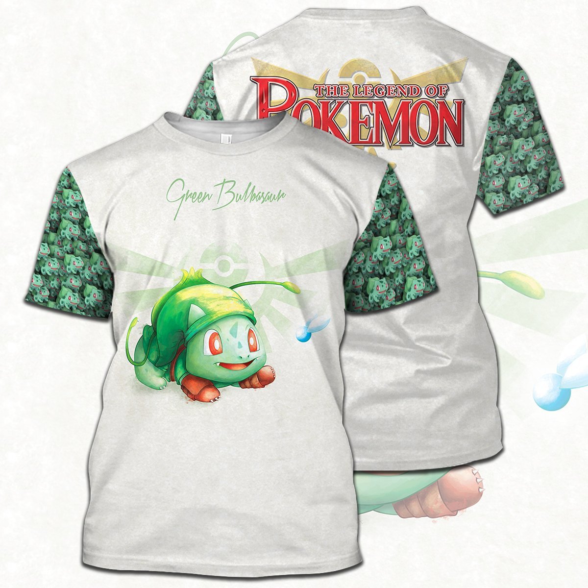 Unifinz Legend Of Zelda Pokemon Shirt Pokemon Bullbasaur Link Crossover T-shirt Legend Of Zelda Hoodie 2022